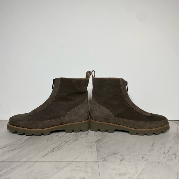 Vionic Estilo Gray Suede Front Zip Bootie 6 1/2 - Picture 7 of 15
